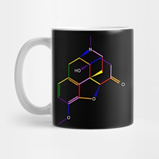 Oxycontin Molecule Rainbow Chemistry Mug